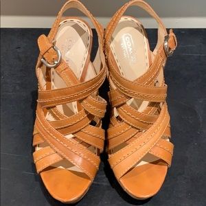 Coach platform heels